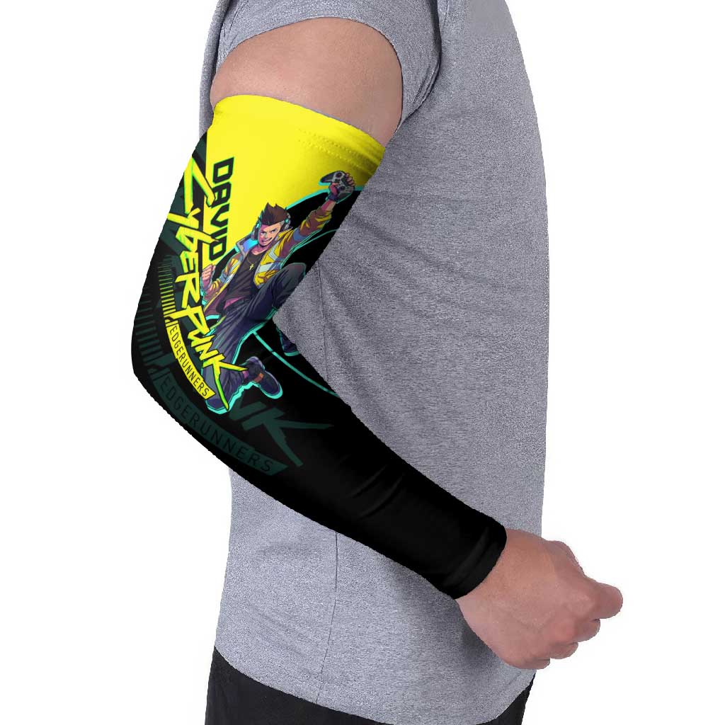 David Martinez Cyberpunk Edgerunners Arm Sleeves Futuristic Neon Anime Style