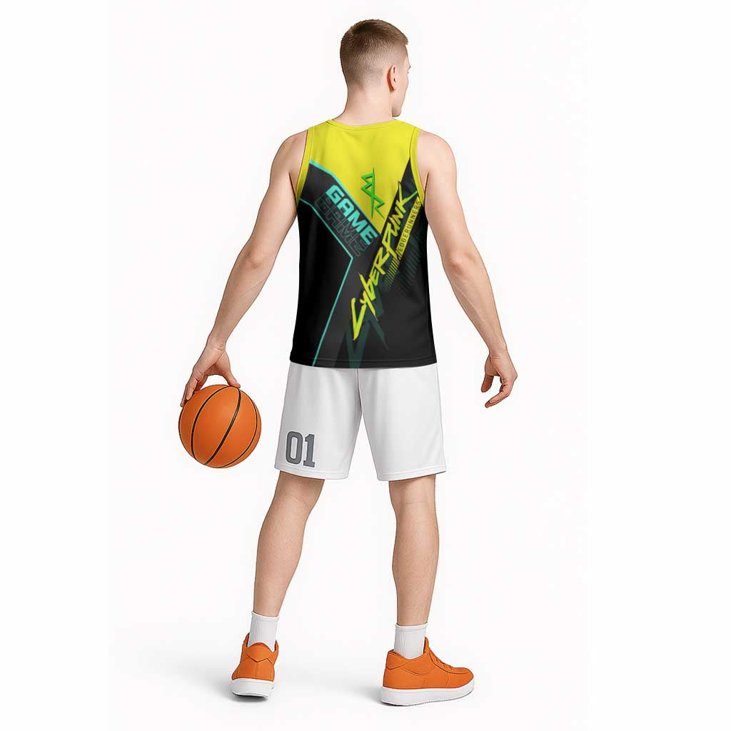 David Martinez Cyberpunk Edgerunners Basketball Jersey Futuristic Neon Anime Style