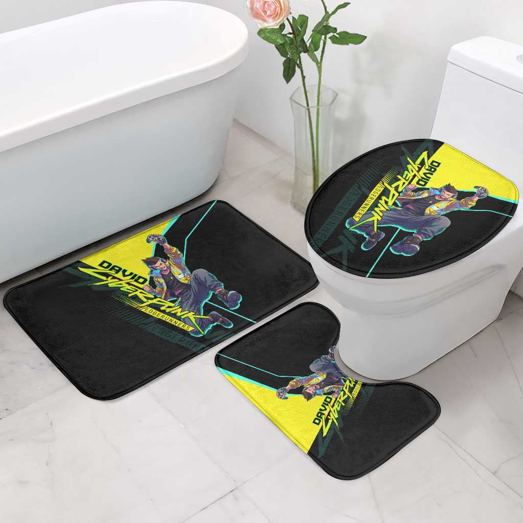 David Martinez Cyberpunk Edgerunners Bathroom Set Futuristic Neon Anime Style