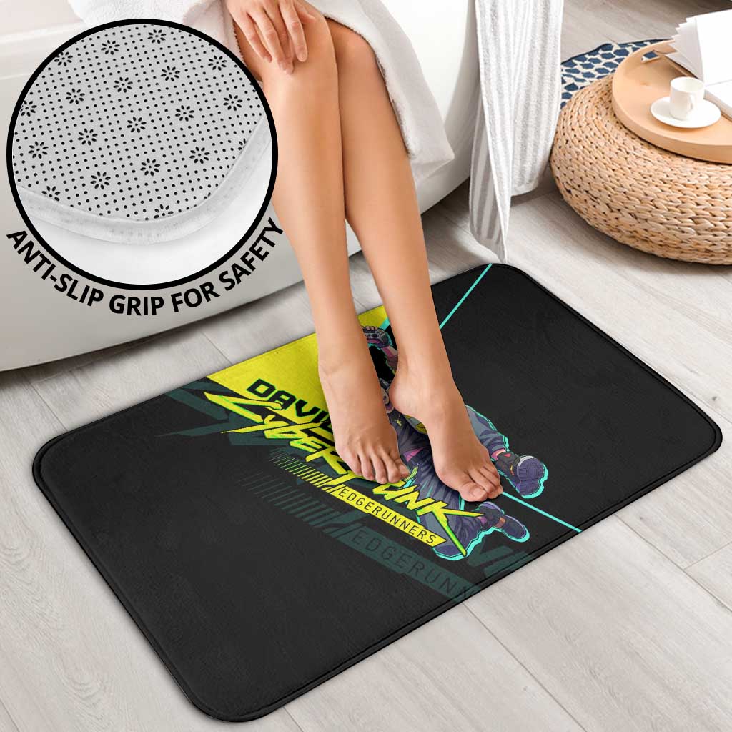 David Martinez Cyberpunk Edgerunners Bathroom Set Futuristic Neon Anime Style