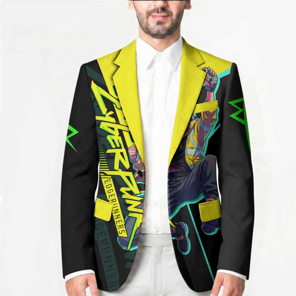 David Martinez Cyberpunk Edgerunners Blazer Futuristic Neon Anime Style