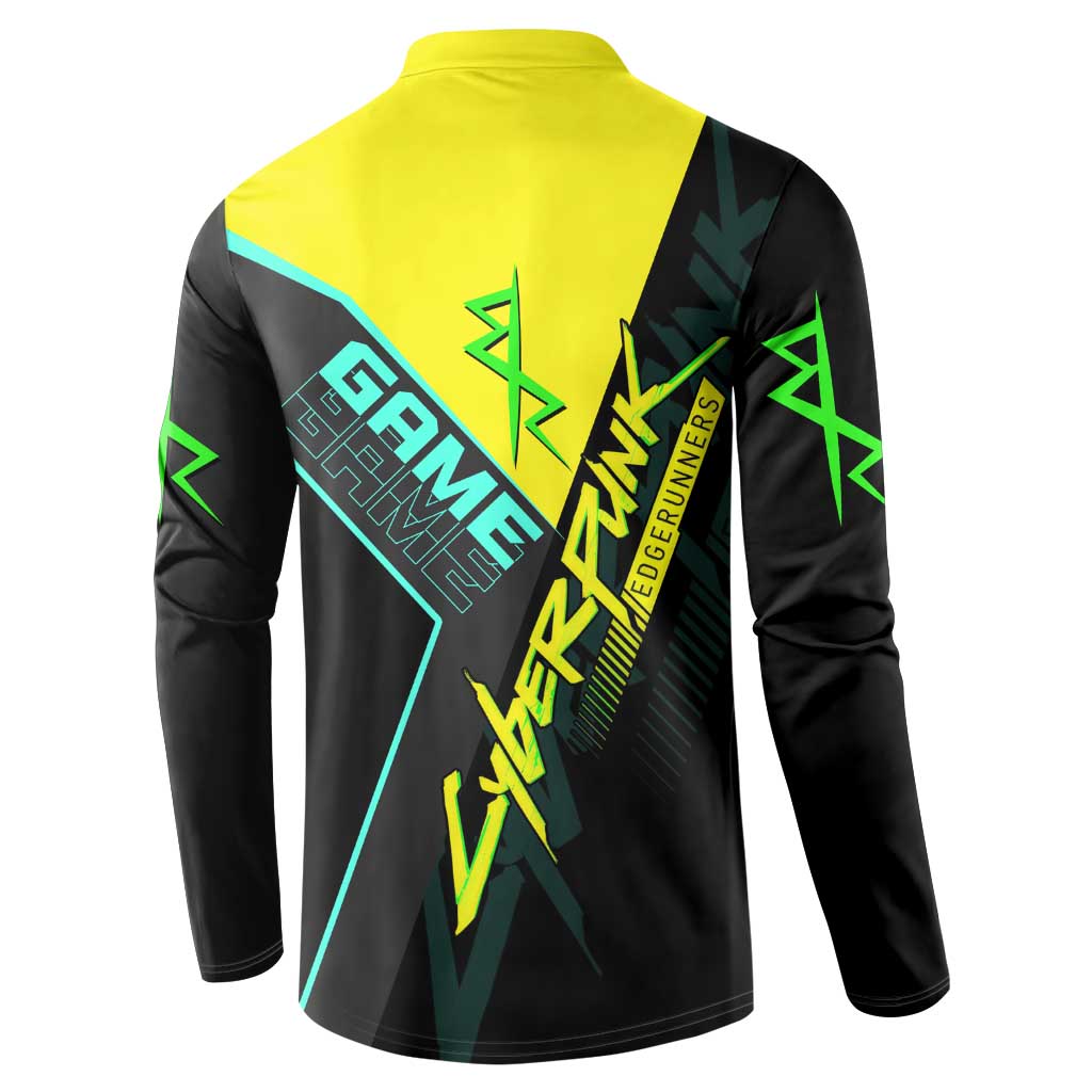David Martinez Cyberpunk Edgerunners Button Sweatshirt Futuristic Neon Anime Style
