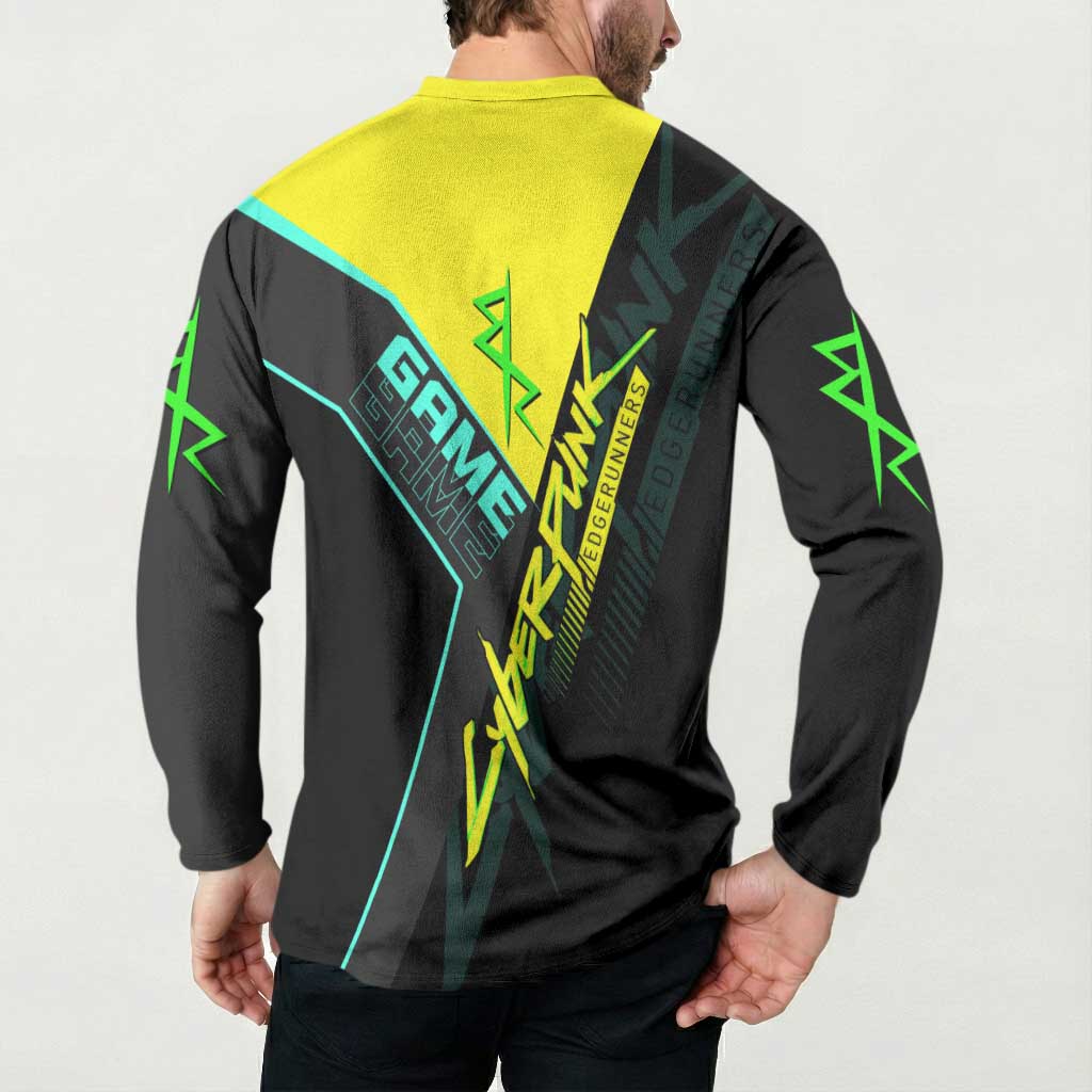 David Martinez Cyberpunk Edgerunners Button Sweatshirt Futuristic Neon Anime Style