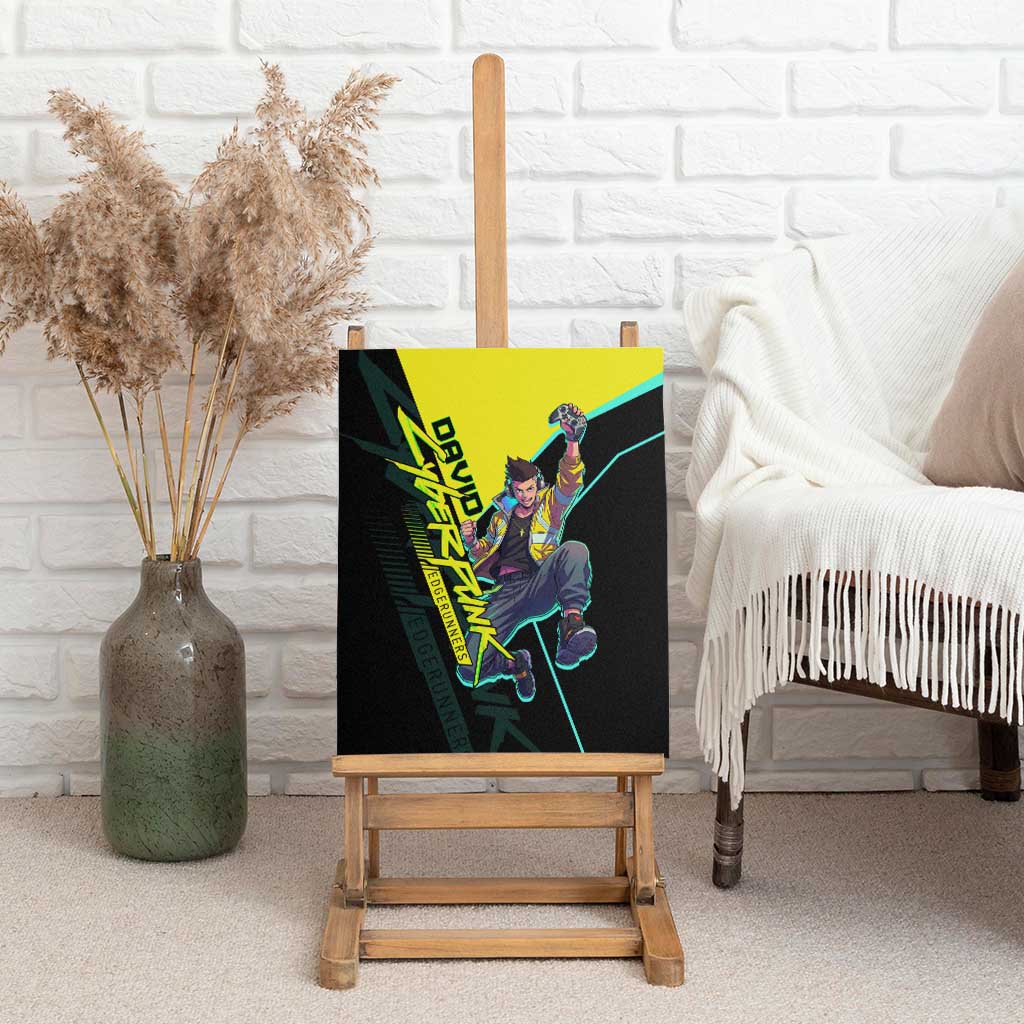David Martinez Cyberpunk Edgerunners Canvas Wall Art Futuristic Neon Anime Style