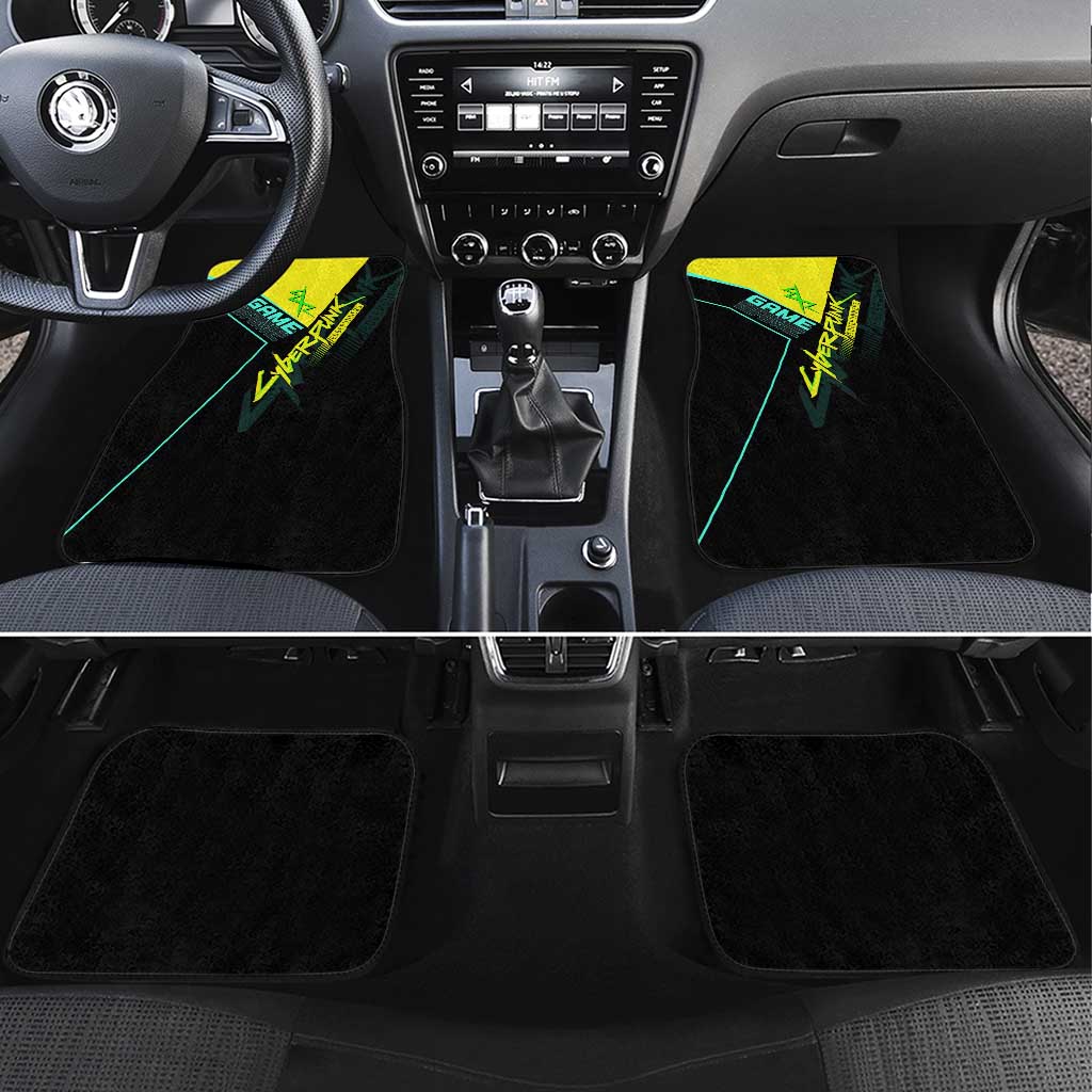 David Martinez Cyberpunk Edgerunners Car Mats Futuristic Neon Anime Style