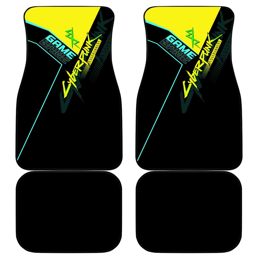 David Martinez Cyberpunk Edgerunners Car Mats Futuristic Neon Anime Style