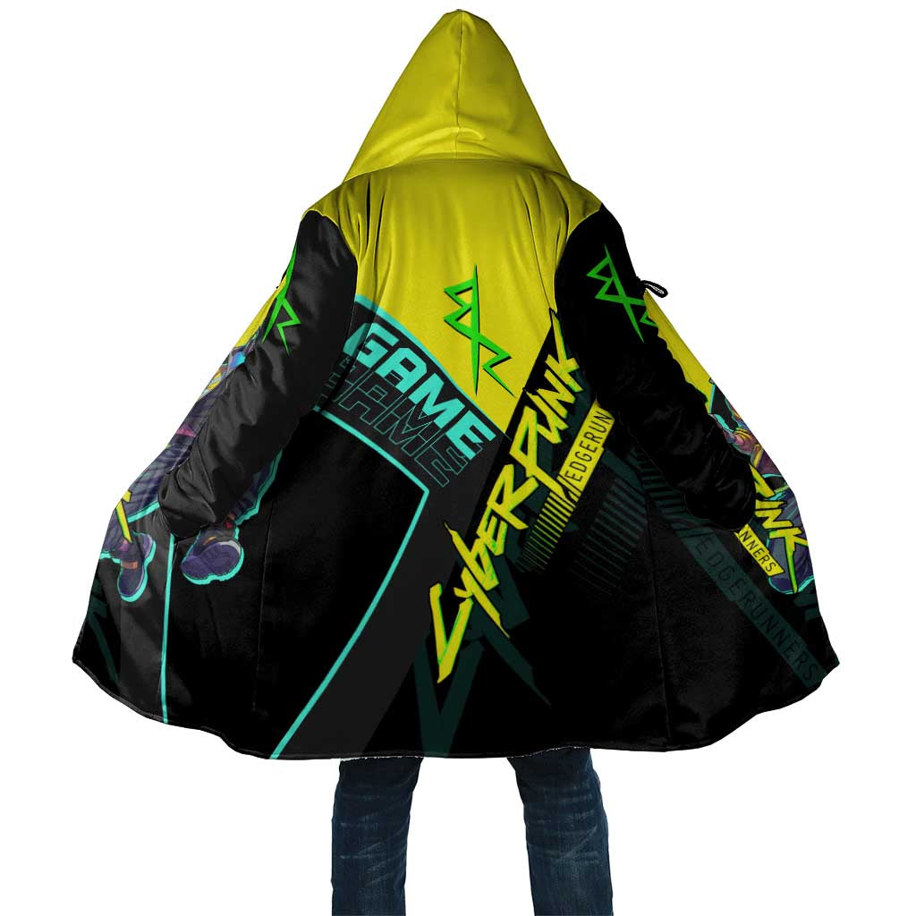 David Martinez Cyberpunk Edgerunners Cloak Futuristic Neon Anime Style