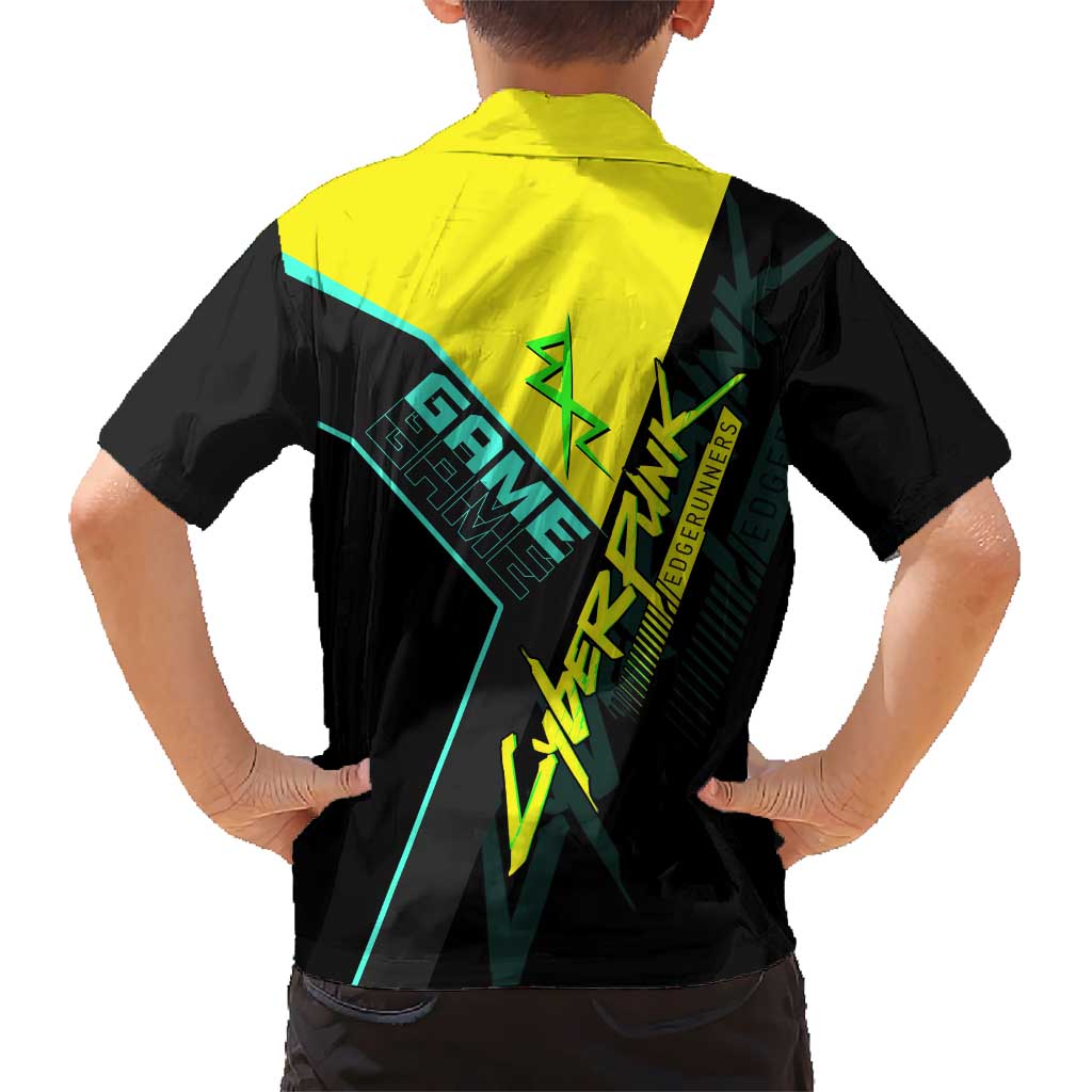 David Martinez Cyberpunk Edgerunners Family Matching Off Shoulder Short Dress and Hawaiian Shirt Futuristic Neon Anime Style