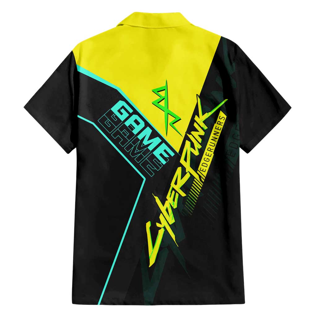David Martinez Cyberpunk Edgerunners Family Matching Off Shoulder Short Dress and Hawaiian Shirt Futuristic Neon Anime Style