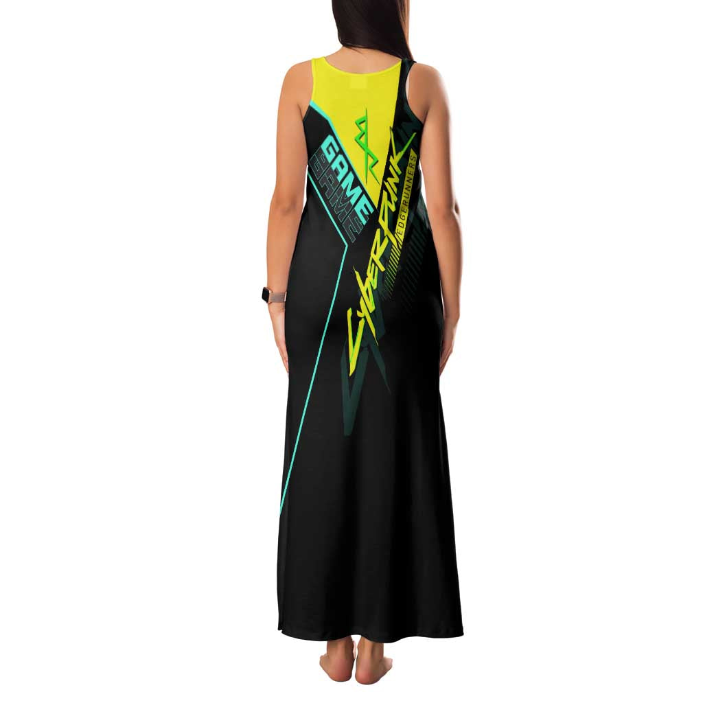 David Martinez Cyberpunk Edgerunners Family Matching Tank Maxi Dress and Hawaiian Shirt Futuristic Neon Anime Style