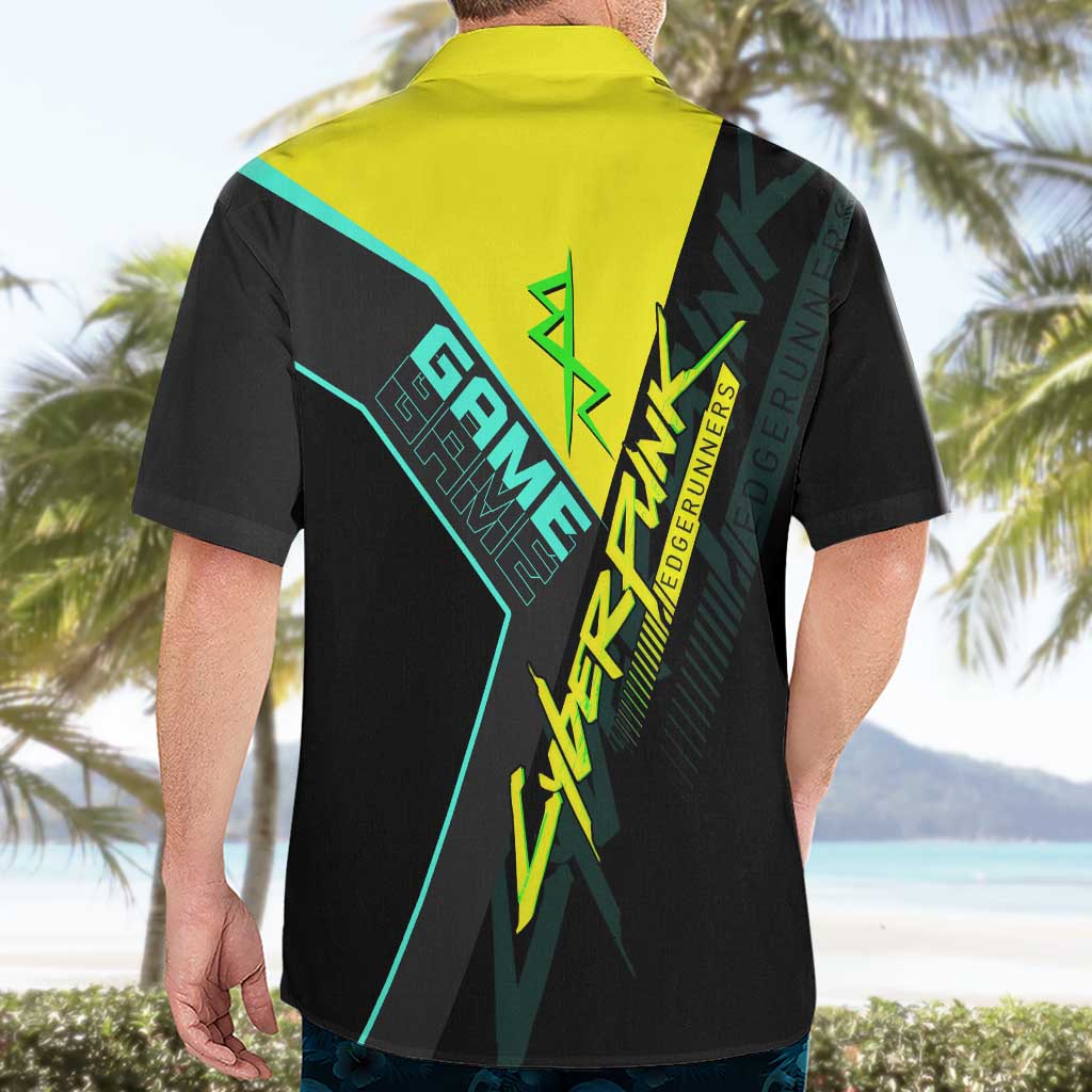 David Martinez Cyberpunk Edgerunners Hawaiian Shirt Futuristic Neon Anime Style