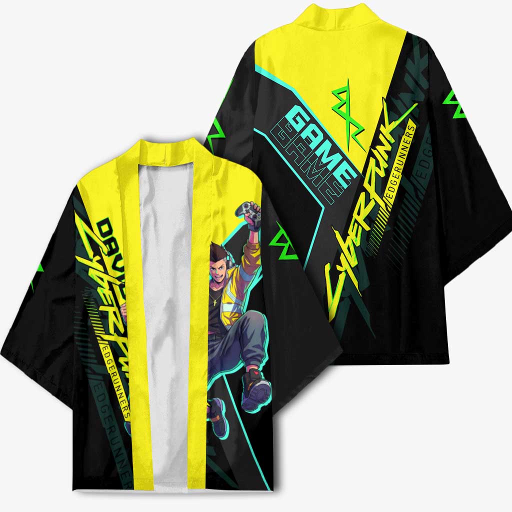 David Martinez Cyberpunk Edgerunners Kimono Futuristic Neon Anime Style