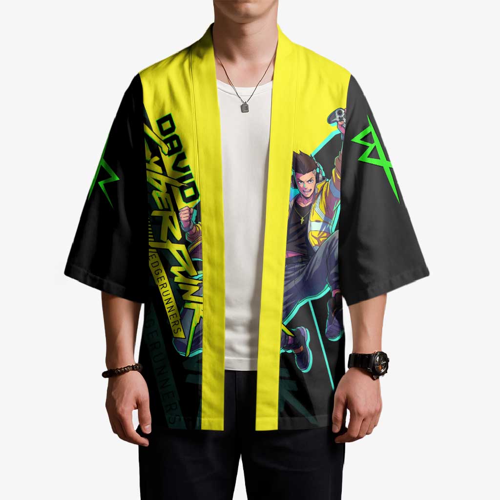 David Martinez Cyberpunk Edgerunners Kimono Futuristic Neon Anime Style