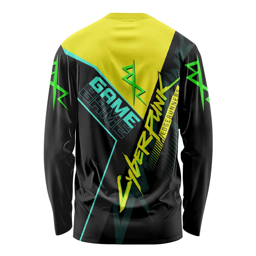 David Martinez Cyberpunk Edgerunners Long Sleeve Shirt Futuristic Neon Anime Style