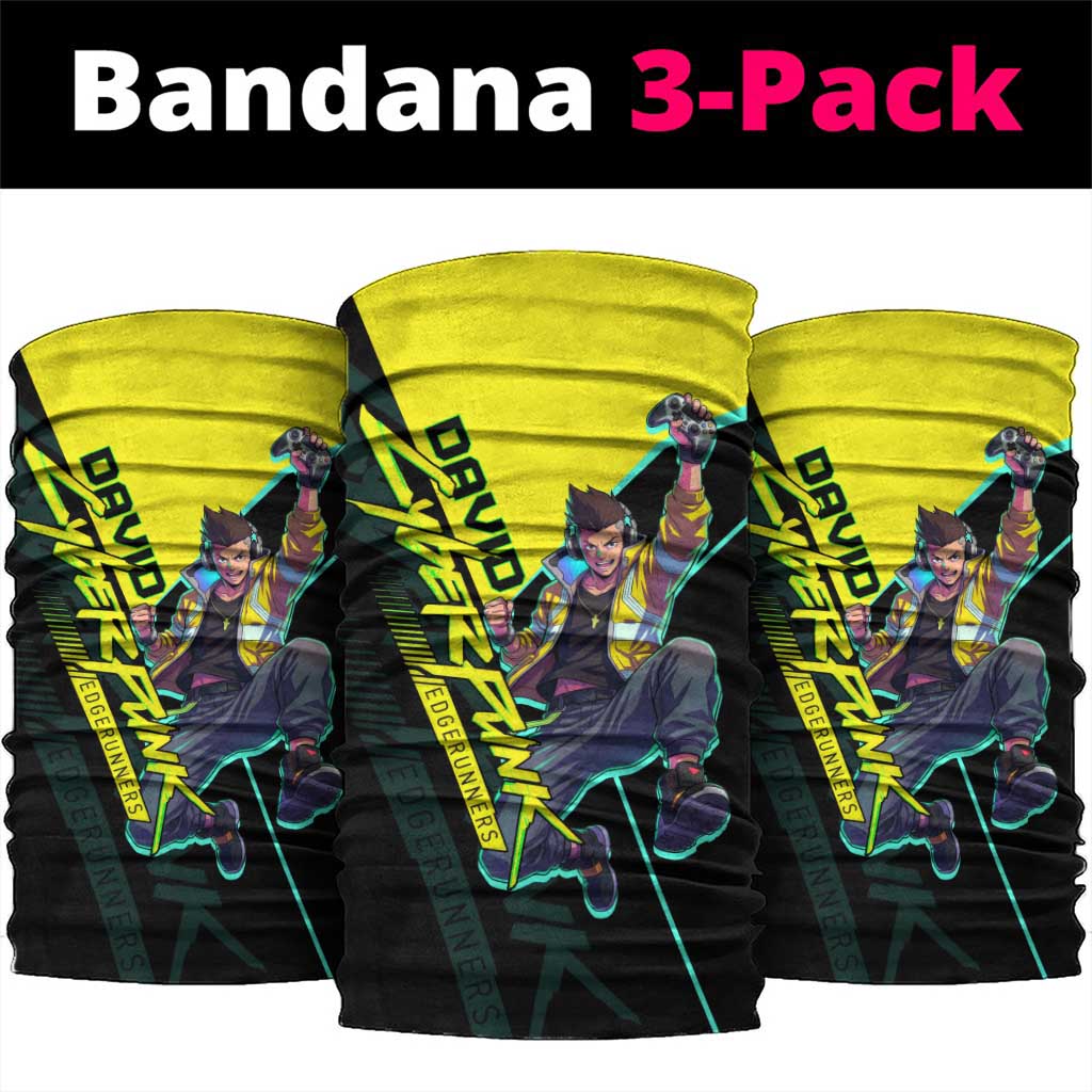 David Martinez Cyberpunk Edgerunners Neck Gaiter Futuristic Neon Anime Style