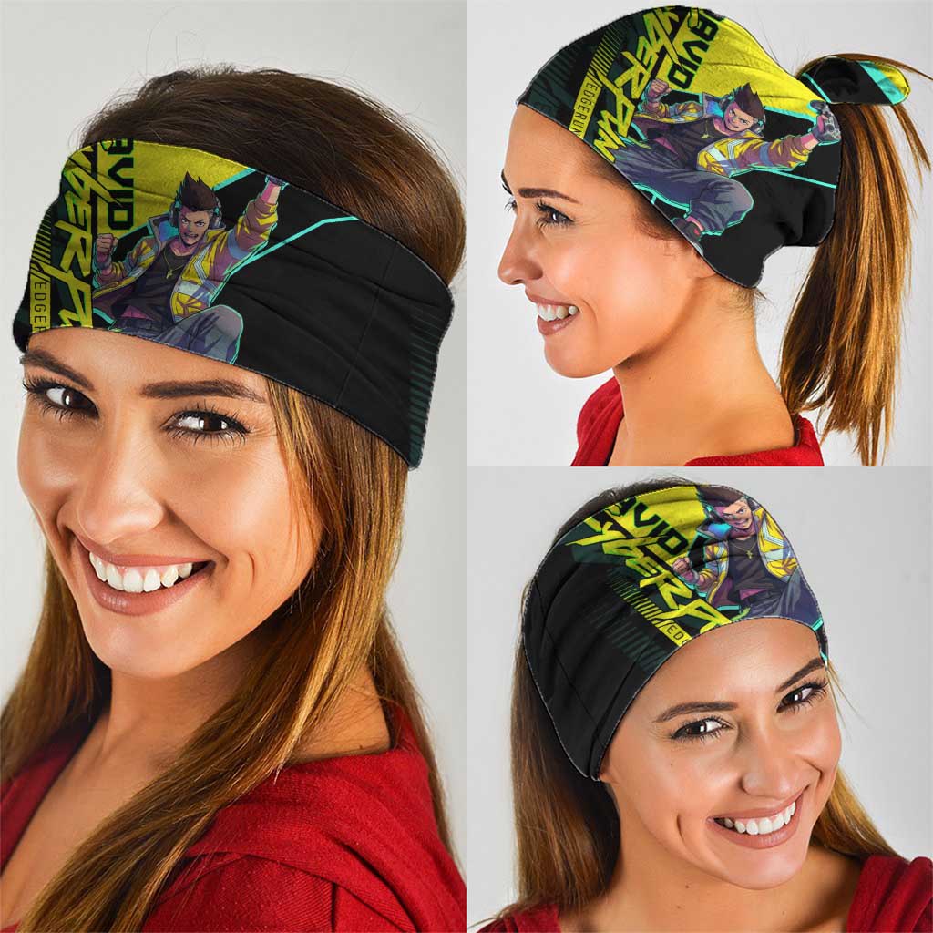 David Martinez Cyberpunk Edgerunners Neck Gaiter Futuristic Neon Anime Style