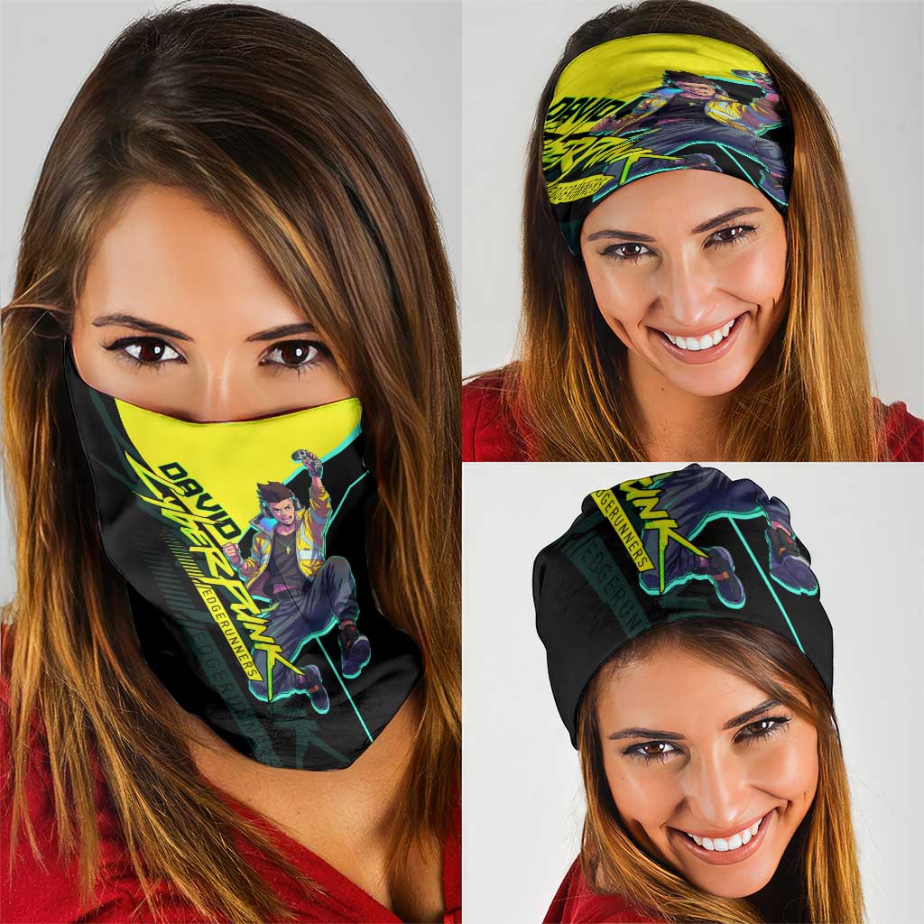 David Martinez Cyberpunk Edgerunners Neck Gaiter Futuristic Neon Anime Style