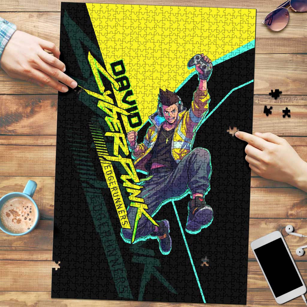 David Martinez Cyberpunk Edgerunners Puzzle Futuristic Neon Anime Style