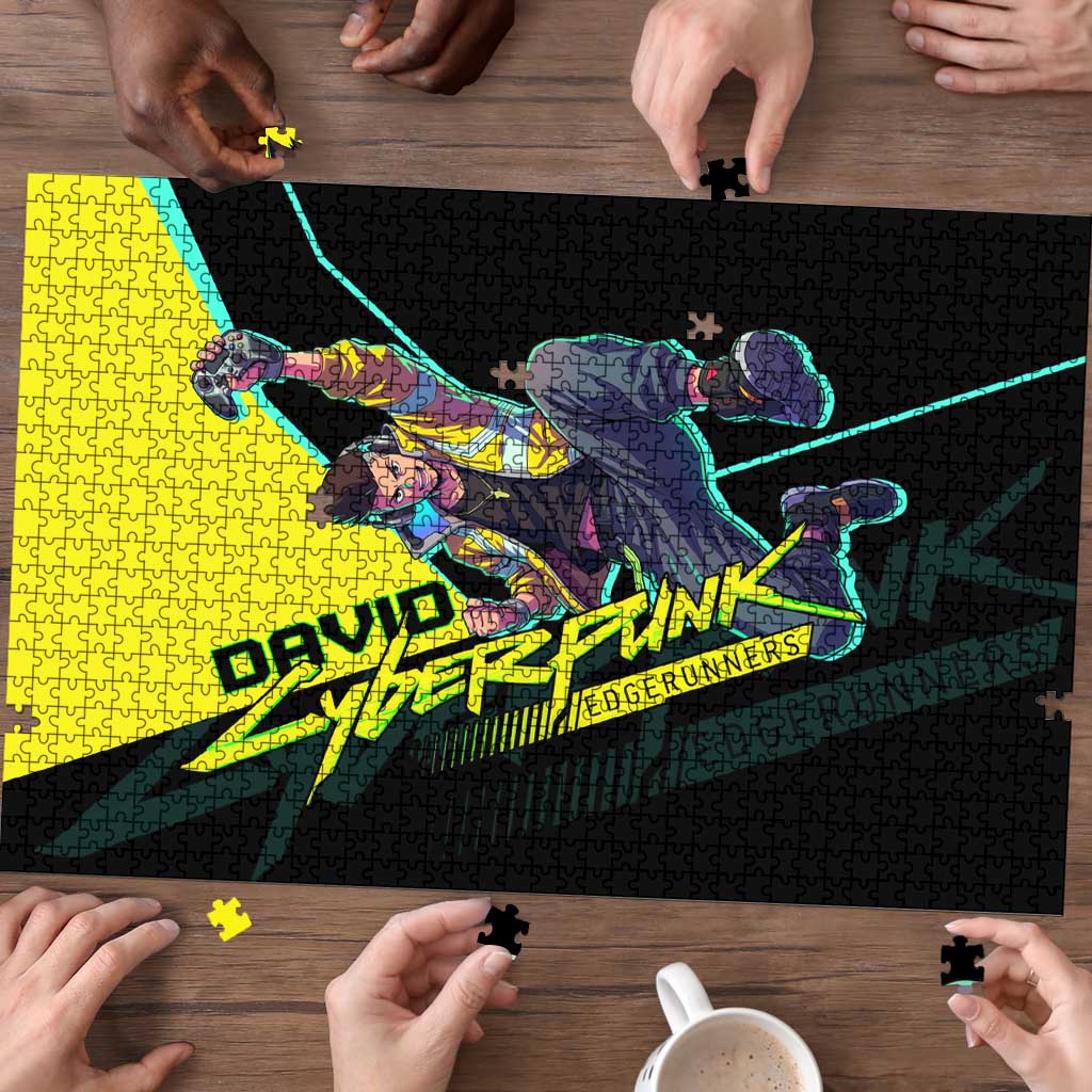 David Martinez Cyberpunk Edgerunners Puzzle Futuristic Neon Anime Style
