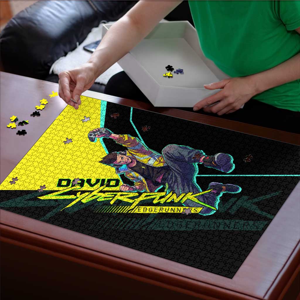 David Martinez Cyberpunk Edgerunners Puzzle Futuristic Neon Anime Style