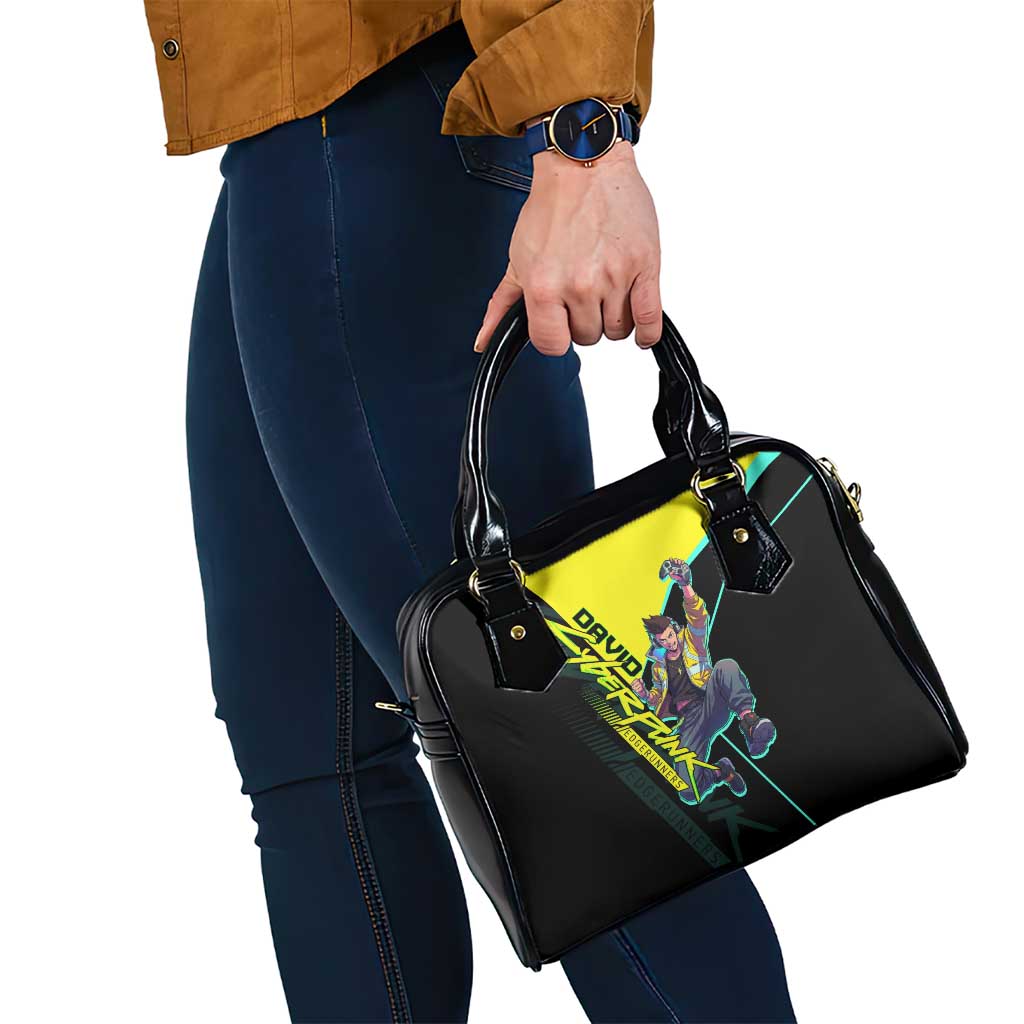 David Martinez Cyberpunk Edgerunners Shoulder Handbag Futuristic Neon Anime Style