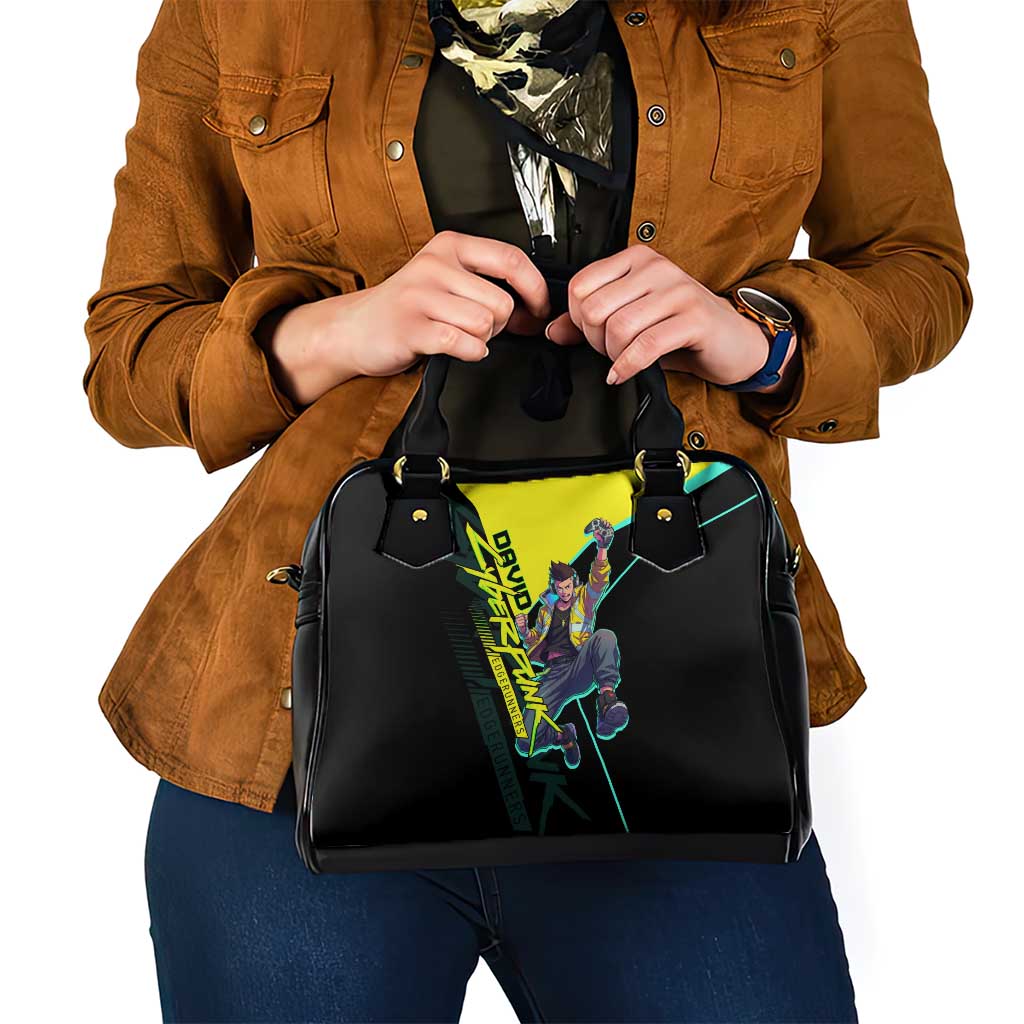 David Martinez Cyberpunk Edgerunners Shoulder Handbag Futuristic Neon Anime Style