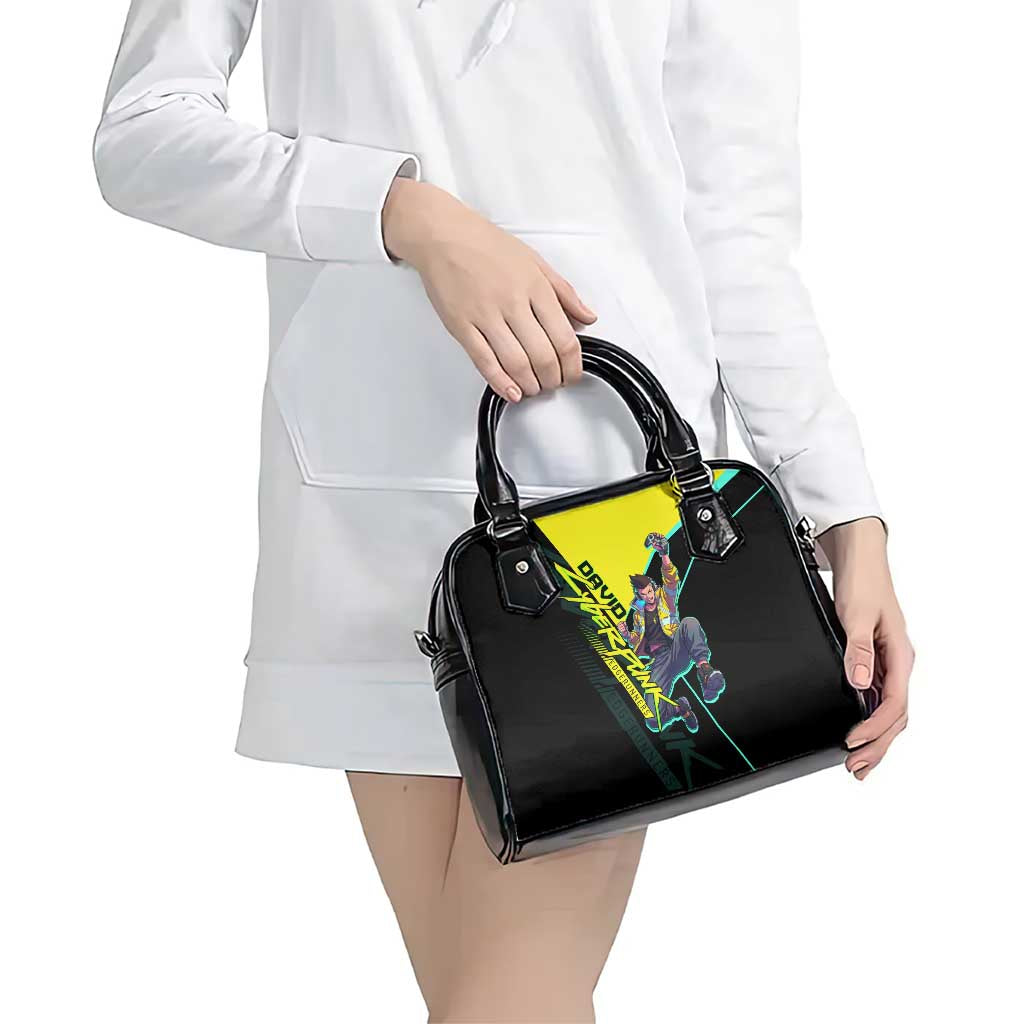 David Martinez Cyberpunk Edgerunners Shoulder Handbag Futuristic Neon Anime Style