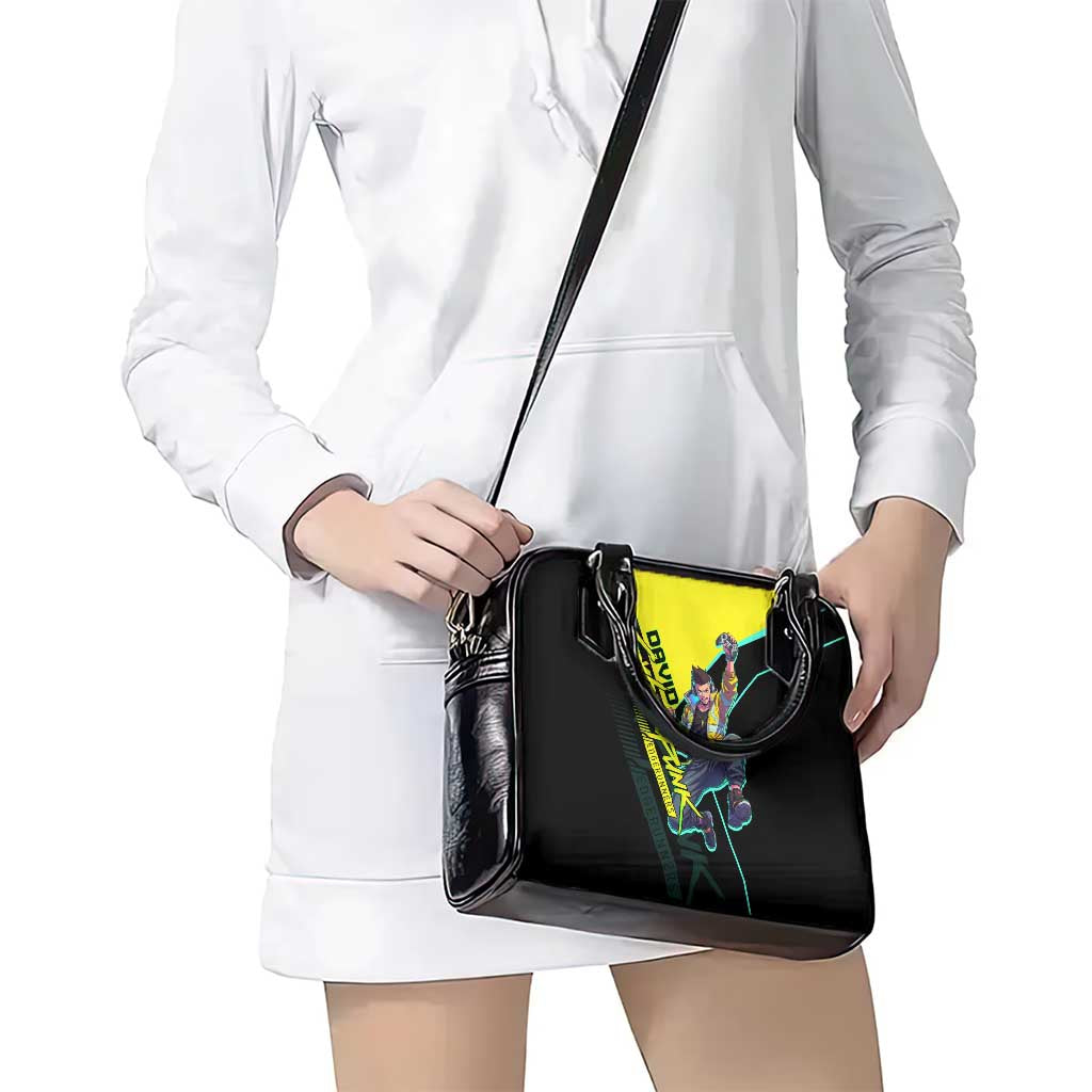 David Martinez Cyberpunk Edgerunners Shoulder Handbag Futuristic Neon Anime Style