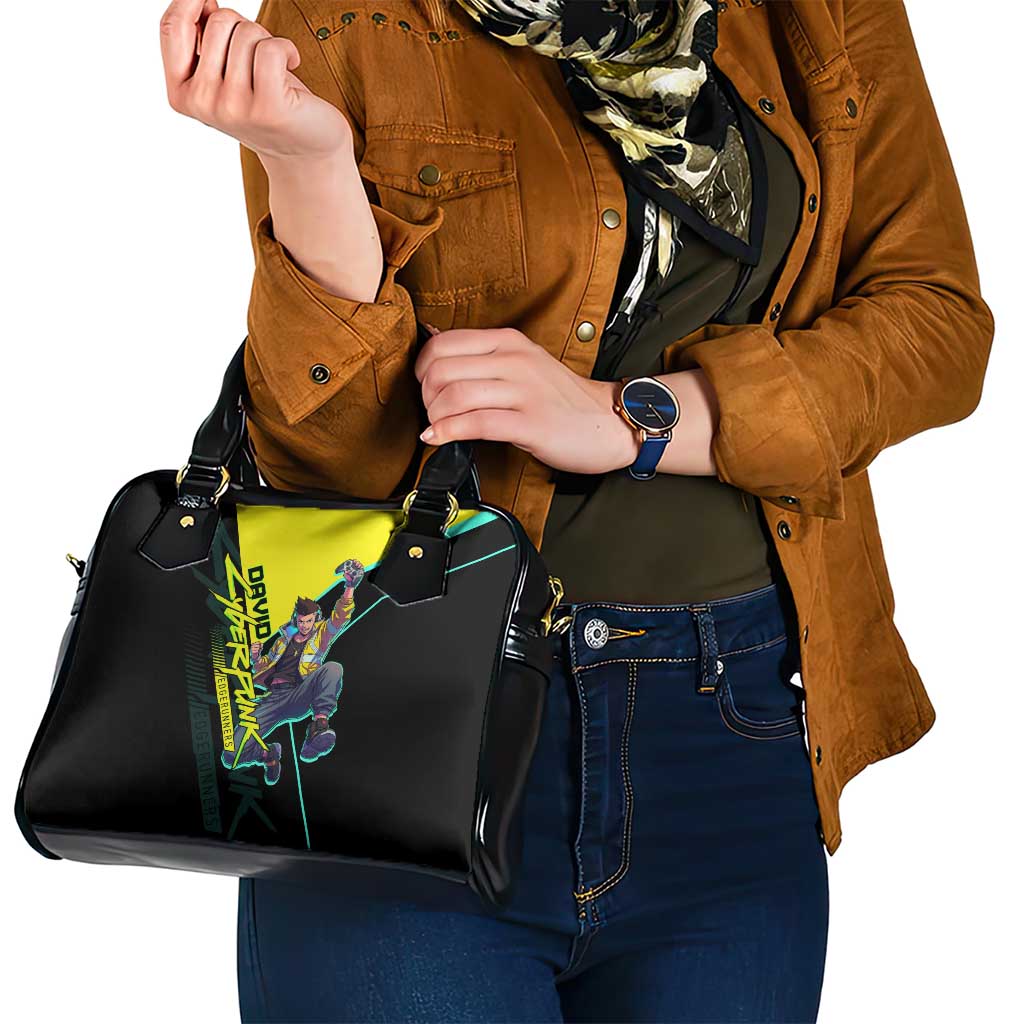 David Martinez Cyberpunk Edgerunners Shoulder Handbag Futuristic Neon Anime Style