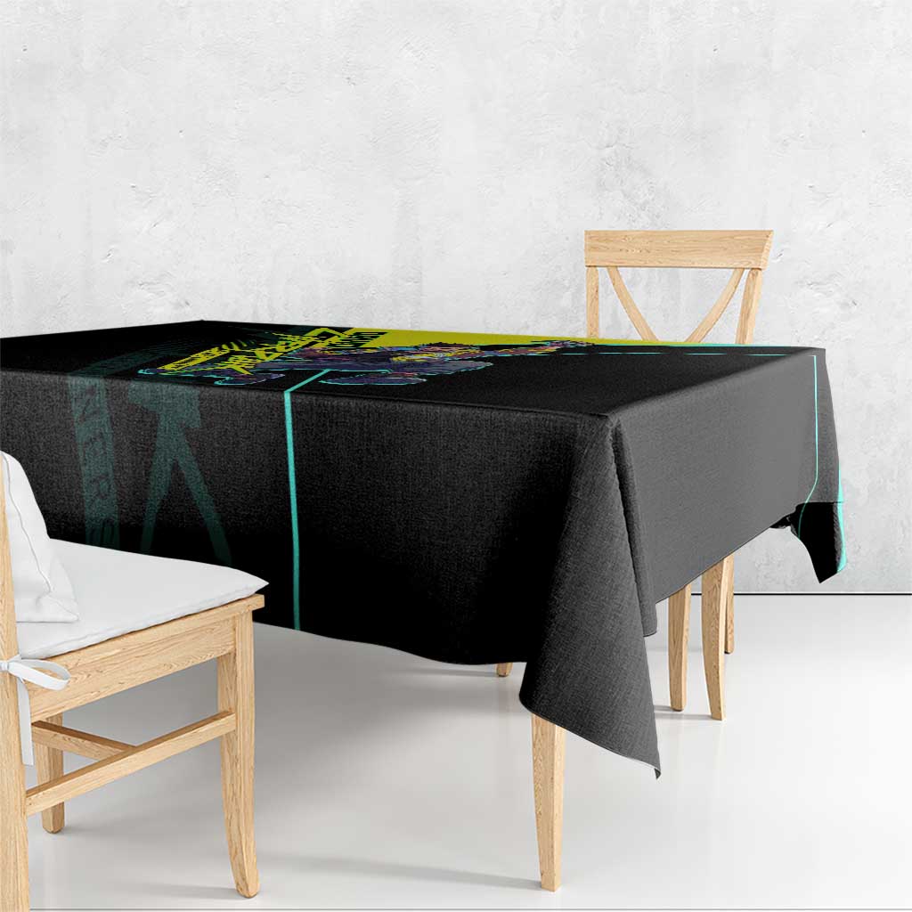 David Martinez Cyberpunk Edgerunners Tablecloth Futuristic Neon Anime Style