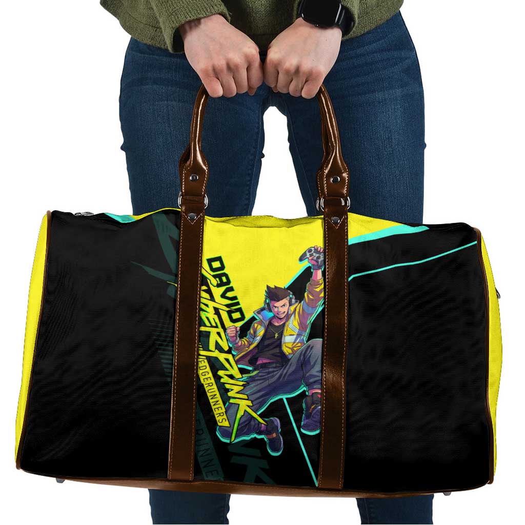 David Martinez Cyberpunk Edgerunners Travel Bag Futuristic Neon Anime Style