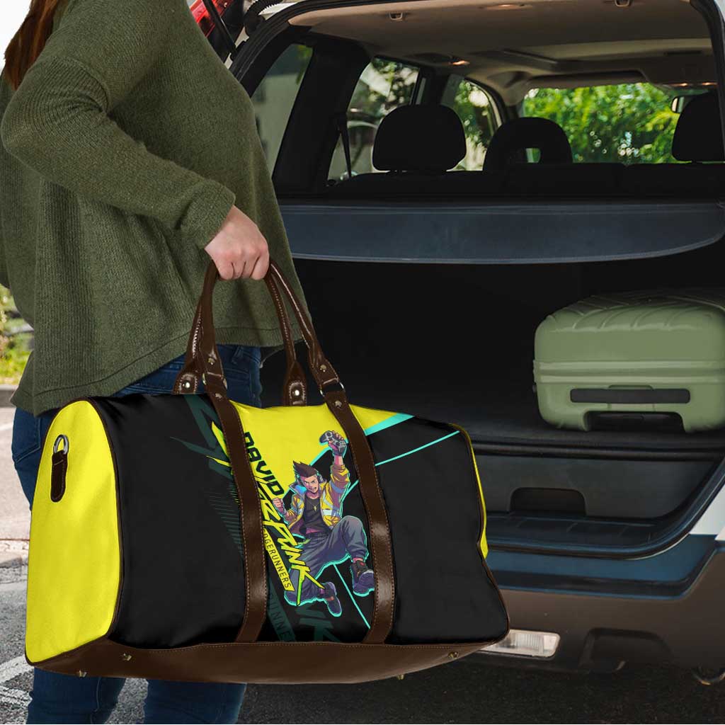 David Martinez Cyberpunk Edgerunners Travel Bag Futuristic Neon Anime Style