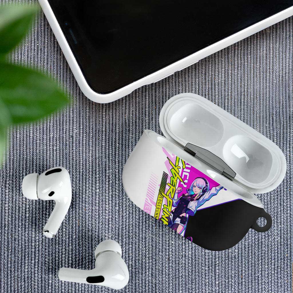 Lucy Cyberpunk Edgerunners AirPods Case Neon Techwear Anime Style