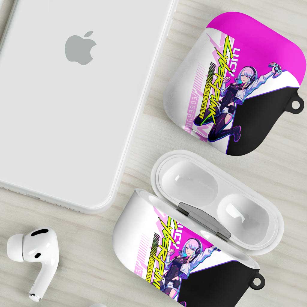 Lucy Cyberpunk Edgerunners AirPods Case Neon Techwear Anime Style
