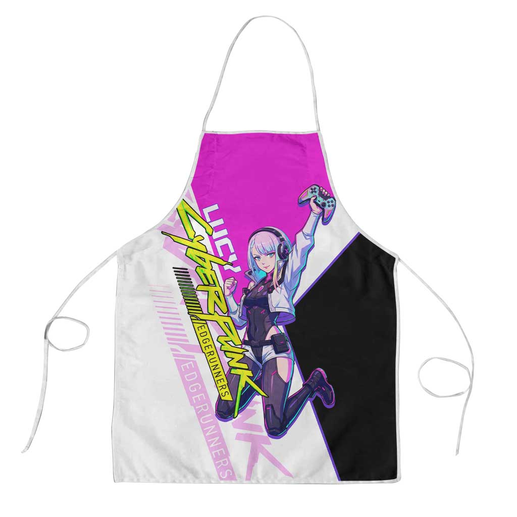 Lucy Cyberpunk Edgerunners Apron Neon Techwear Anime Style