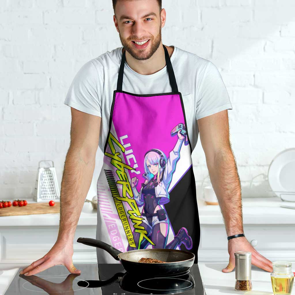 Lucy Cyberpunk Edgerunners Apron Neon Techwear Anime Style