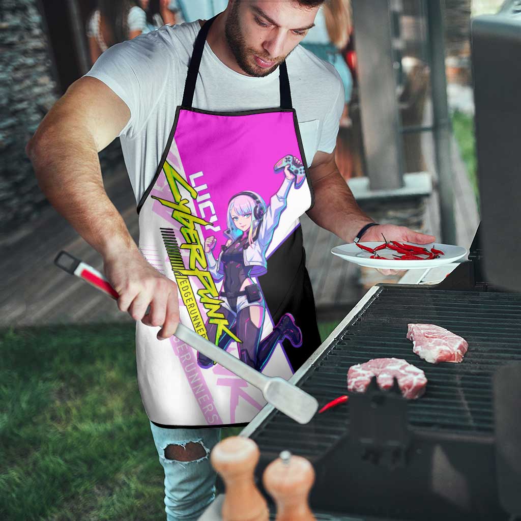 Lucy Cyberpunk Edgerunners Apron Neon Techwear Anime Style