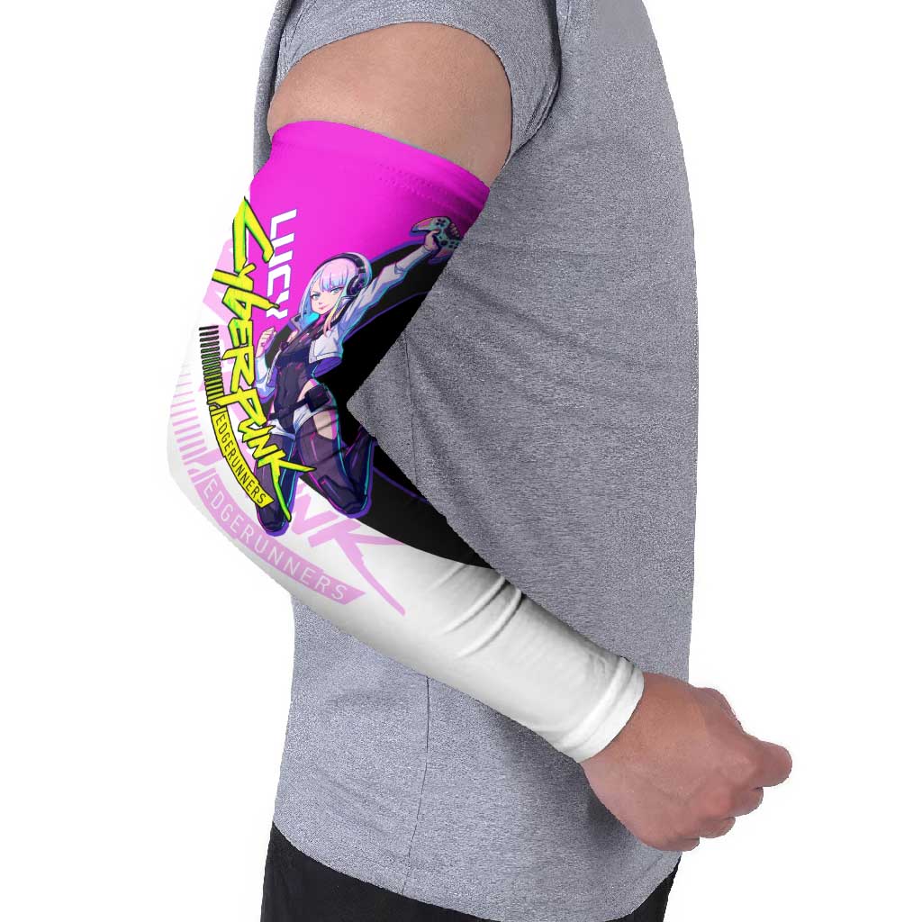 Lucy Cyberpunk Edgerunners Arm Sleeves Neon Techwear Anime Style