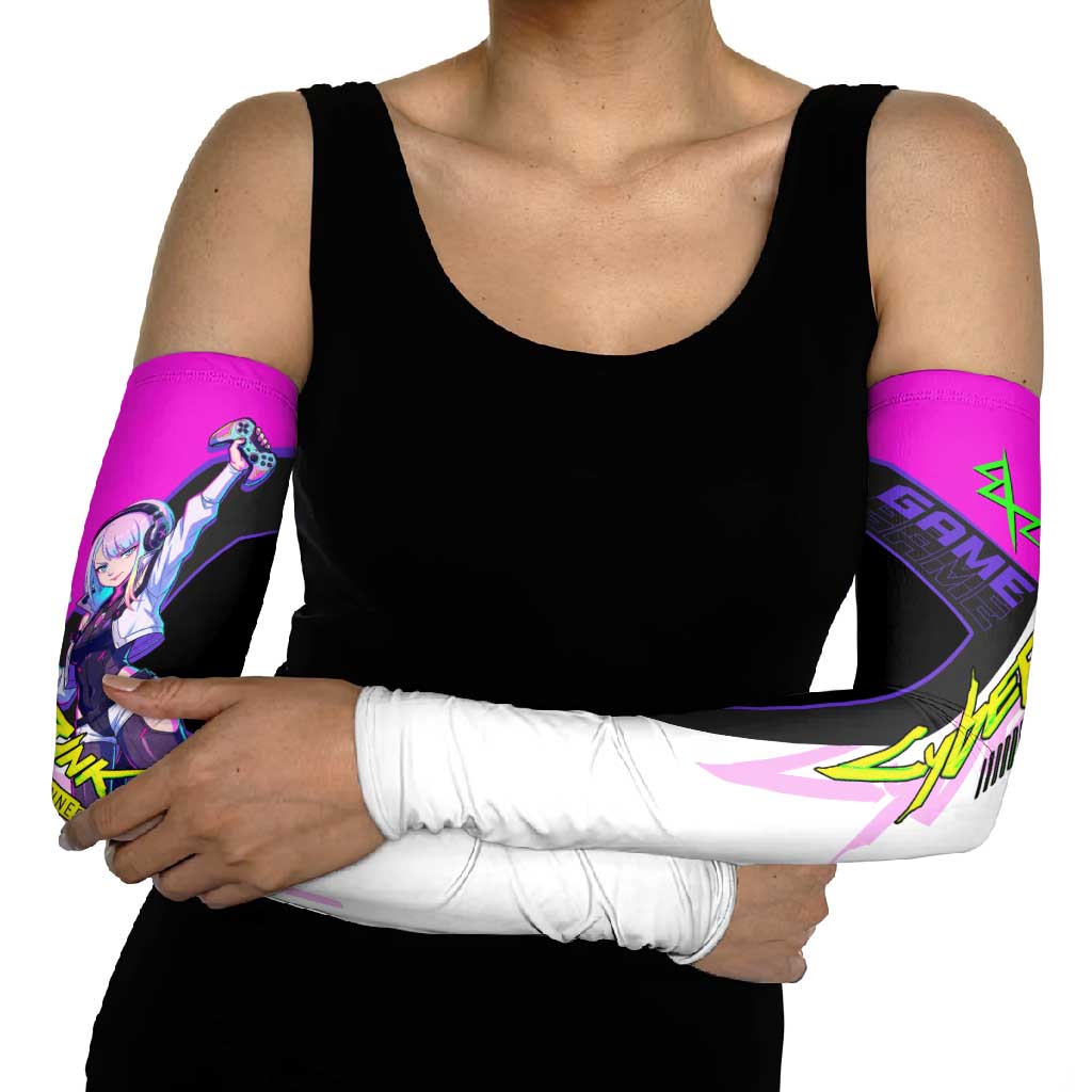 Lucy Cyberpunk Edgerunners Arm Sleeves Neon Techwear Anime Style