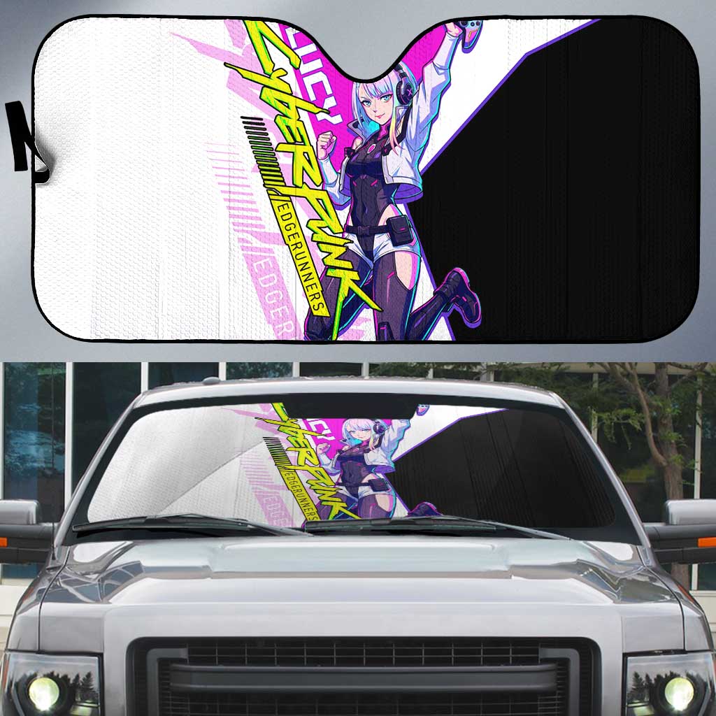 Lucy Cyberpunk Edgerunners Auto Sun Shade Neon Techwear Anime Style