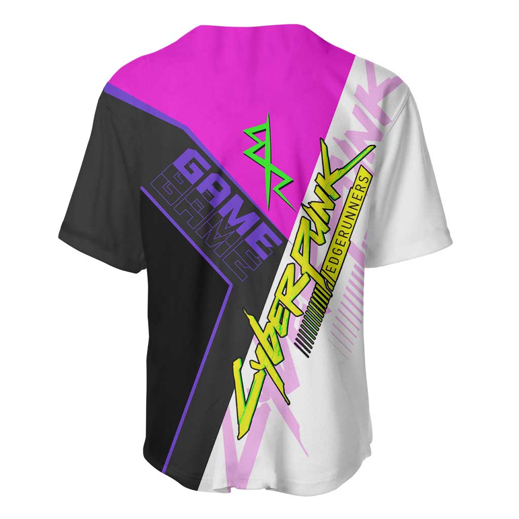 Lucy Cyberpunk Edgerunners Baseball Jersey Neon Techwear Anime Style