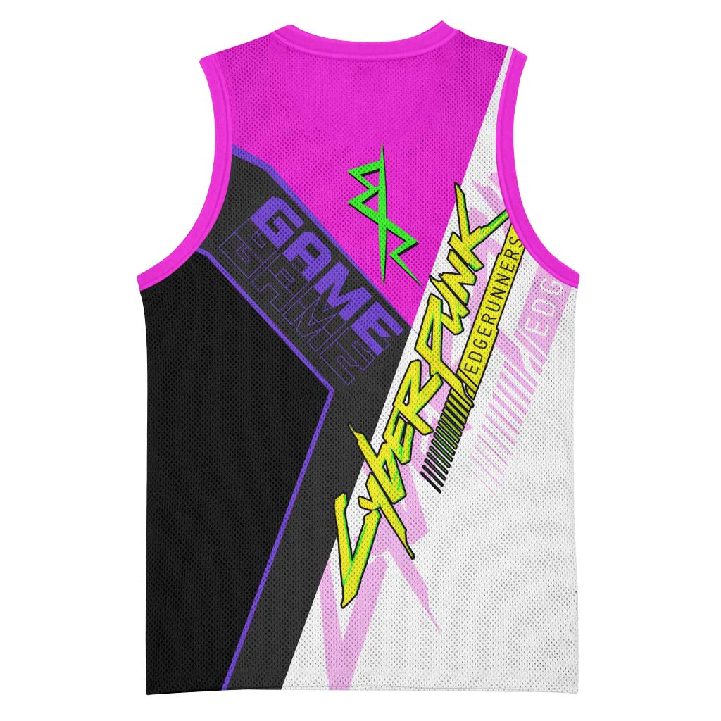 Lucy Cyberpunk Edgerunners Basketball Jersey Neon Techwear Anime Style