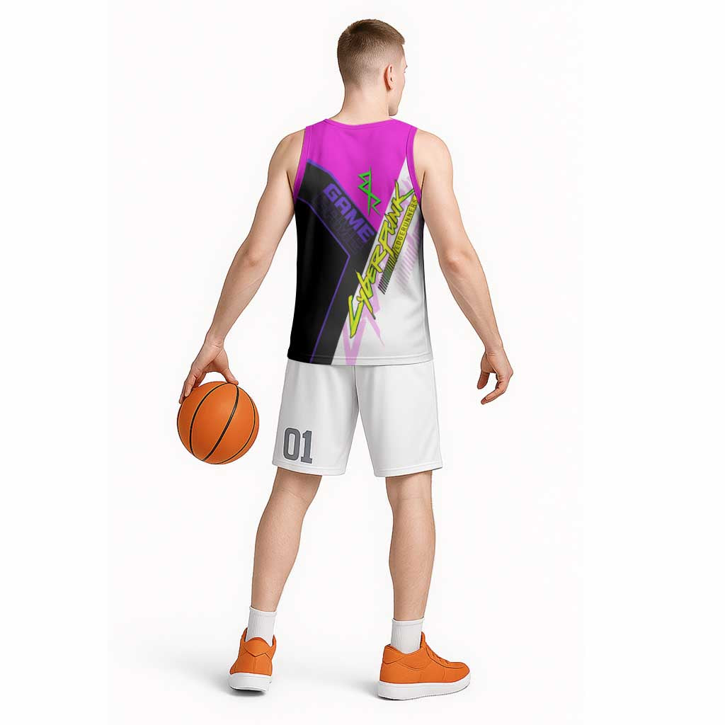 Lucy Cyberpunk Edgerunners Basketball Jersey Neon Techwear Anime Style