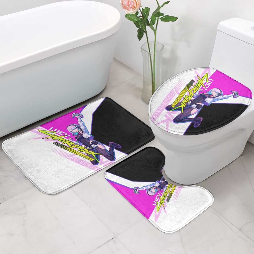 Lucy Cyberpunk Edgerunners Bathroom Set Neon Techwear Anime Style