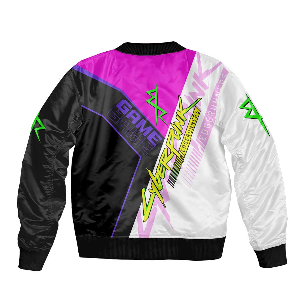 Lucy Cyberpunk Edgerunners Bomber Jacket Neon Techwear Anime Style