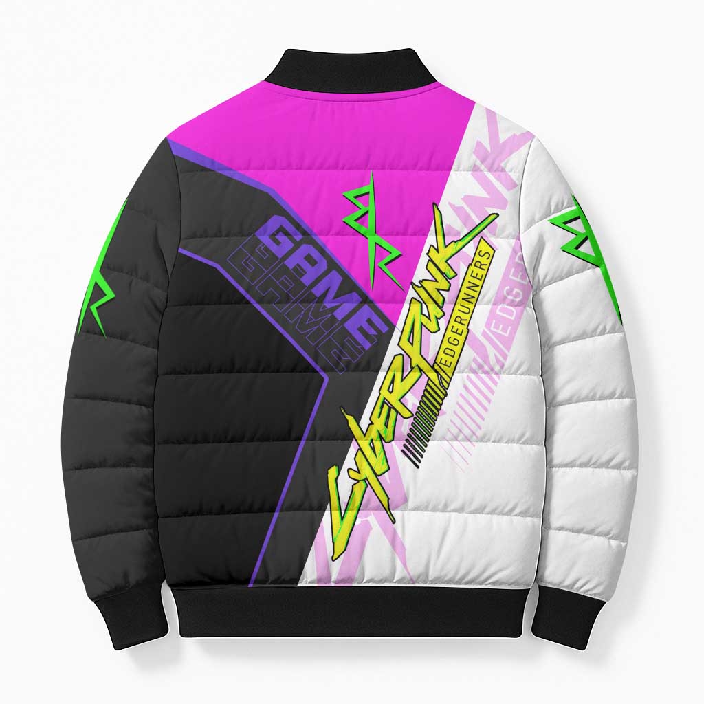 Lucy Cyberpunk Edgerunners Bomber Puffer Jacket Neon Techwear Anime Style