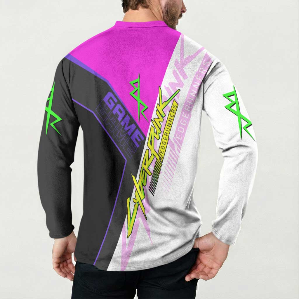 Lucy Cyberpunk Edgerunners Button Sweatshirt Neon Techwear Anime Style