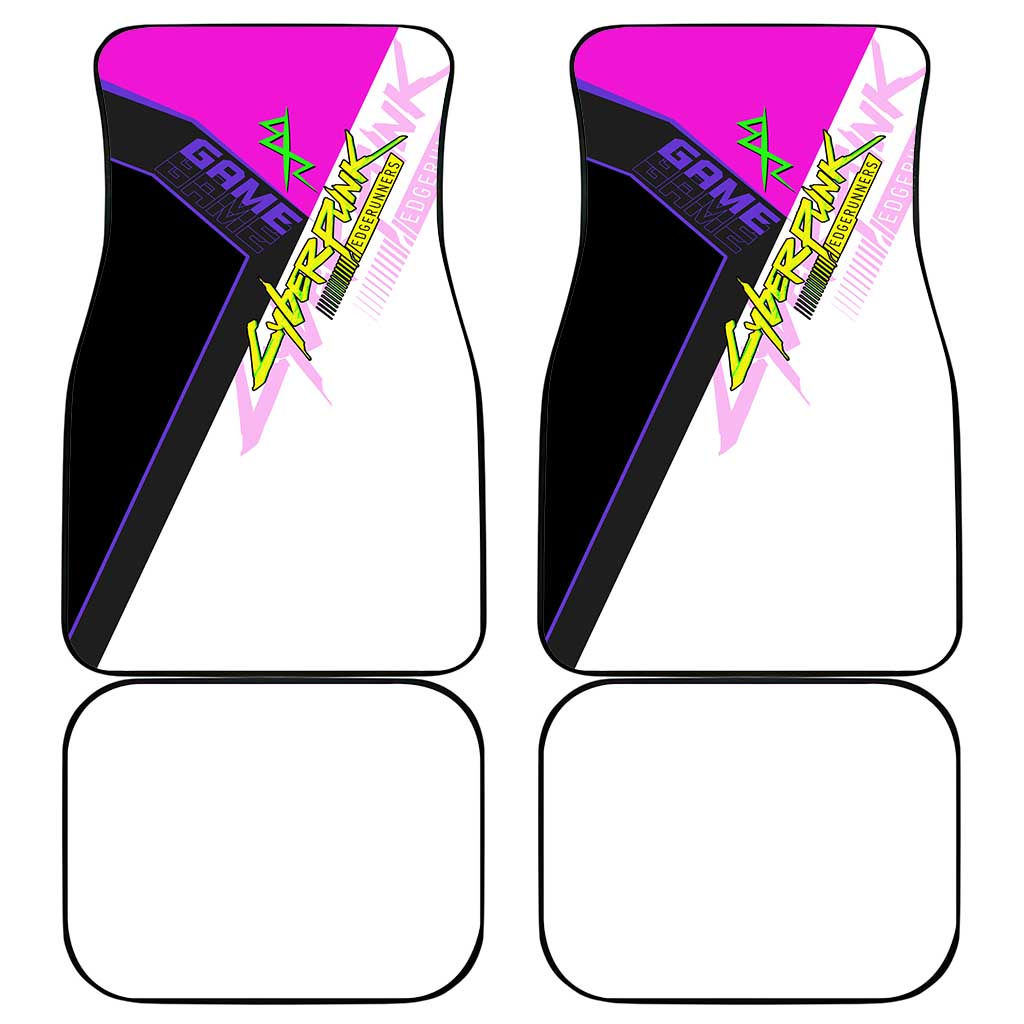 Lucy Cyberpunk Edgerunners Car Mats Neon Techwear Anime Style
