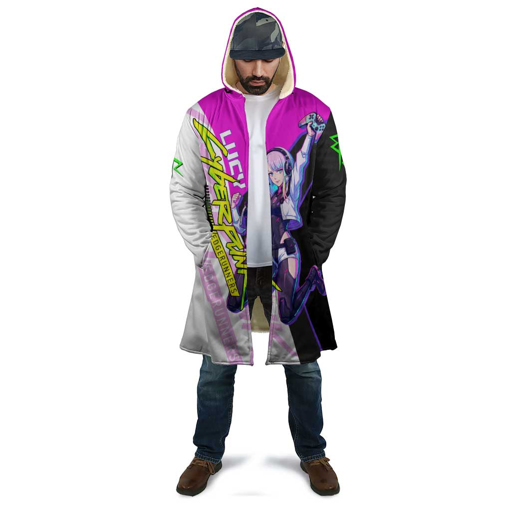 Lucy Cyberpunk Edgerunners Cloak Neon Techwear Anime Style