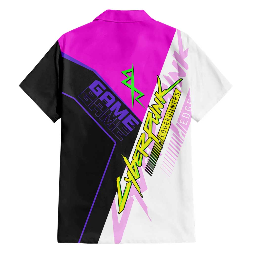 Lucy Cyberpunk Edgerunners Family Matching Off Shoulder Short Dress and Hawaiian Shirt Neon Techwear Anime Style